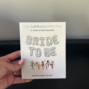 Silver Bride to be Balloons